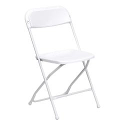 White Plastic Folding Chair